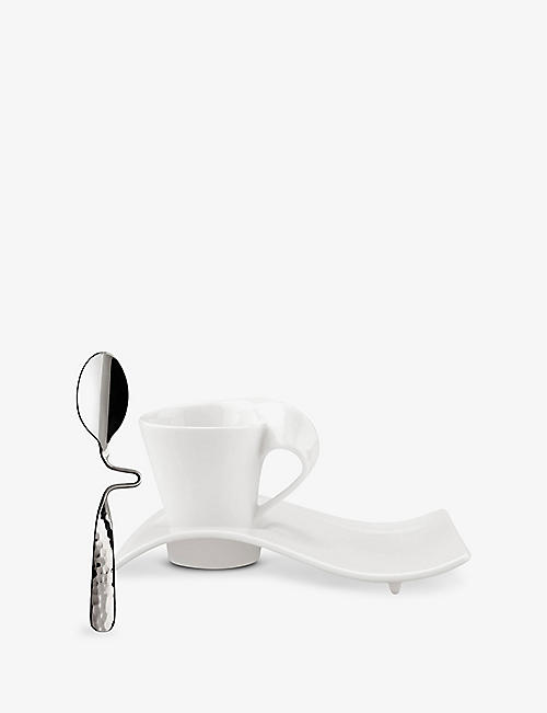 VILLEROY & BOCH: NewWave porcelain espresso set of three
