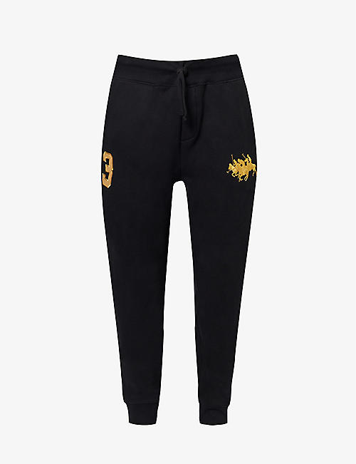 POLO RALPH LAUREN: Lunar New Year brand-embroidered relaxed-fit cotton-blend jogging bottoms
