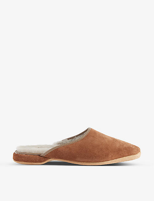 DEREK ROSE: Imogen backless leather slippers