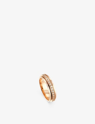 PIAGET: Possession 18ct rose-gold and 0.7ct diamond ring
