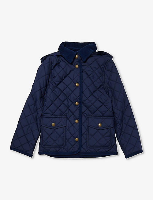 POLO RALPH LAUREN: Girls' Audrey brand-embroidered recycled-polyester jacket