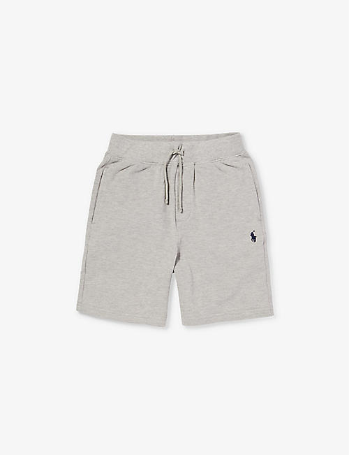 POLO RALPH LAUREN: Boys' logo-embroidered drawstring cotton-pique shorts