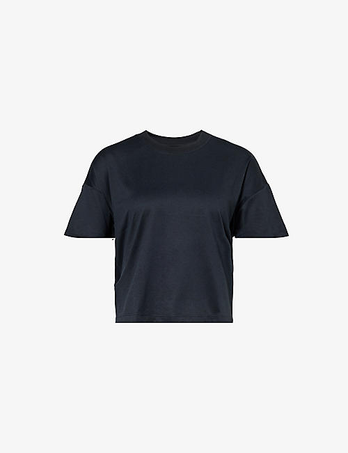 VUORI: Energy brand-patch boxy-fit stretch-jersey T-shirt