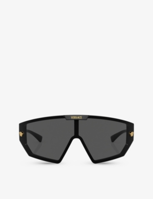 VERSACE: VE4461 irregular-frame acetate sunglasses