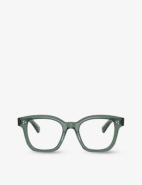 OLIVER PEOPLES: OV5525U square-frame acetate optical glasses