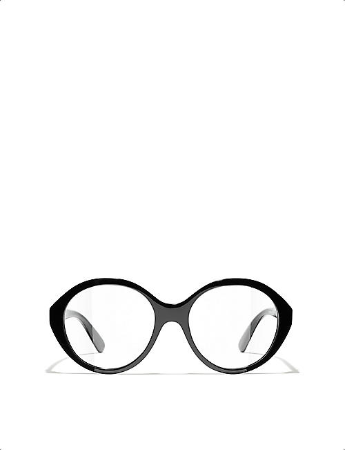 CHANEL: CH3459 round-frame acetate eyeglasses