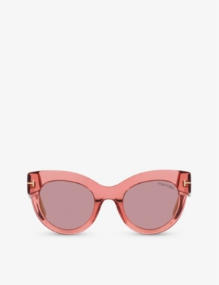 TOM FORD: TR001699 Lucilla cat-eye acetate sunglasses