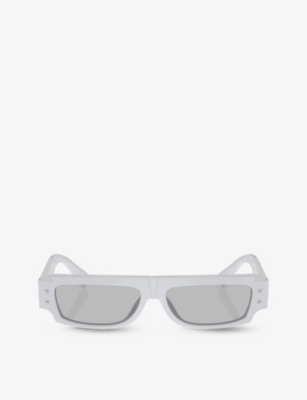 DOLCE & GABBANA: DG4458 rectangle-frame acetate sunglasses