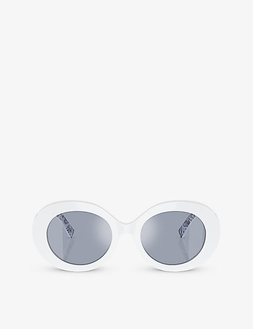 DOLCE & GABBANA: DG4448 oval-frame acetate sunglasses
