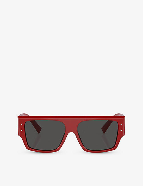 DOLCE & GABBANA: DG4459 square-frame acetate sunglasses