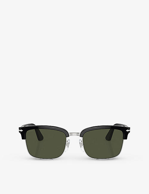 PERSOL: PO3327S rectangle-frame acetate sunglasses