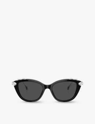 SWAROVSKI: SK6010 cat-eye frame acetate sunglasses
