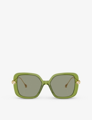 SWAROVSKI: SK6011 square-frame acetate sunglasses
