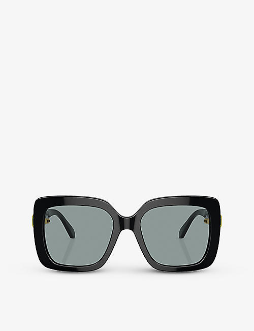 SWAROVSKI: SK6001 square-frame acetate sunglasses