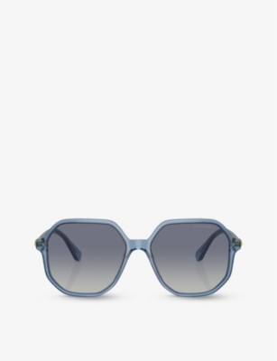 SWAROVSKI: SK6003 irregular-frame gem-embellished acetate sunglasses