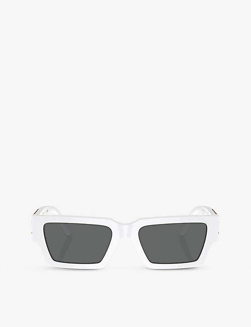 VERSACE: VE4459 rectangular-frame acetate sunglasses