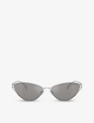 TIFFANY & CO: TF3095 cat-eye metal sunglasses