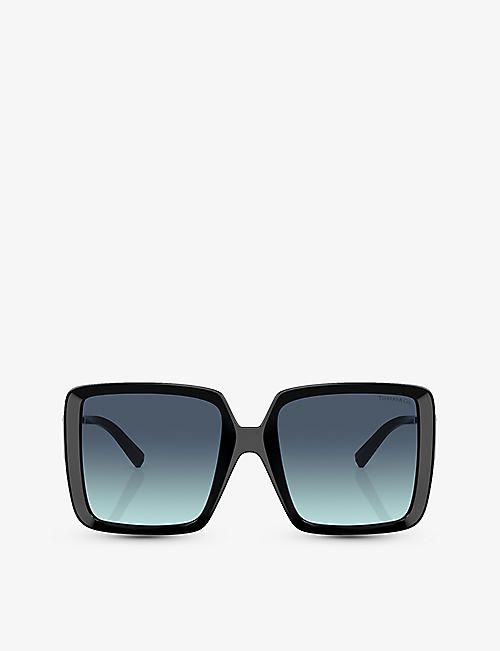 TIFFANY & CO: TF4212U square-frame acetate and metal sunglasses