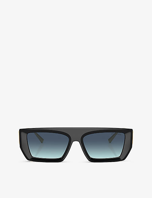 TIFFANY & CO: TF4214U rectangle-frame metal sunglasses