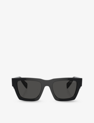 PRADA: PR A06S rectangle-frame acetate sunglasses