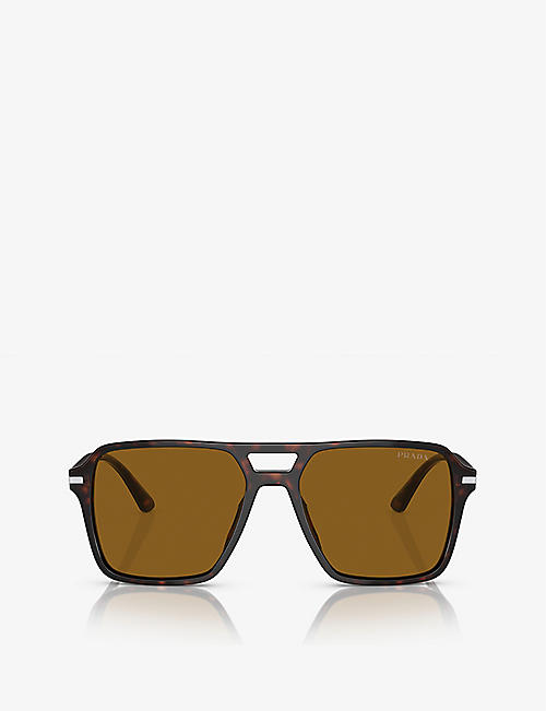 PRADA: PR 20YS pilot-frame acetate sunglasses