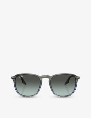 RAY-BAN: RB2203 square-frame crystal sunglasses