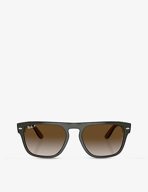 RAY-BAN: RB4407 square-frame injected sunglasses
