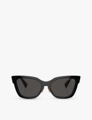 MIU MIU: MU 02ZS square-frame acetate sunglasses