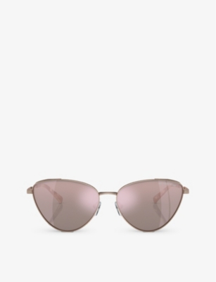 MICHAEL KORS: MK1140 Cortez cat eye-frame metal sunglasses