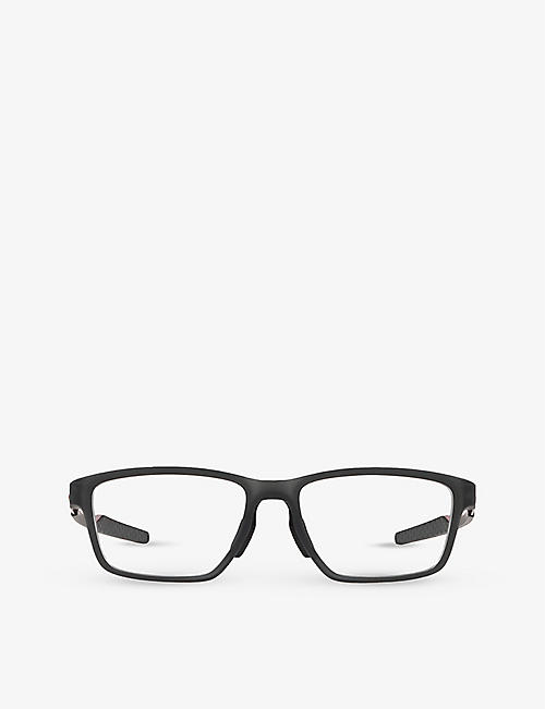 OAKLEY: OX8153 Metalink rectangle-frame O-matter glasses