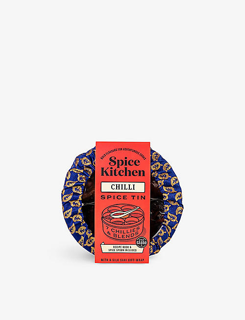 SPICE KITCHEN: Spice Kitchen International Chilli Collection tin with silk wrap 890g