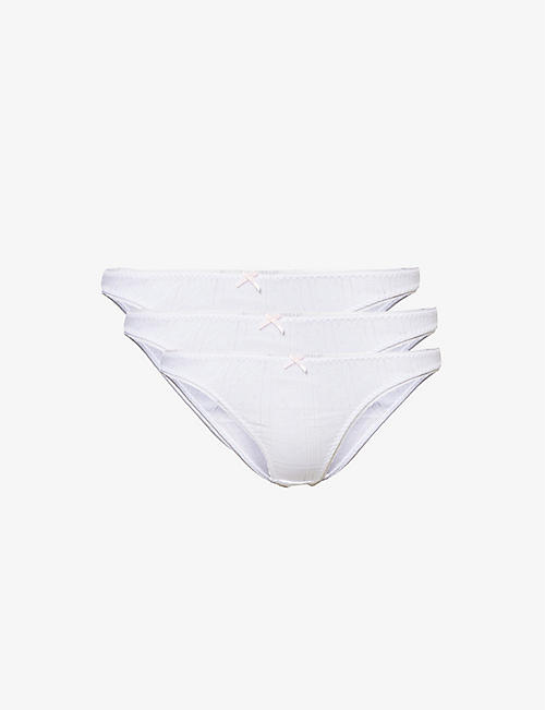 COU COU INTIMATES: The High Rise organic-cotton briefs pack of three