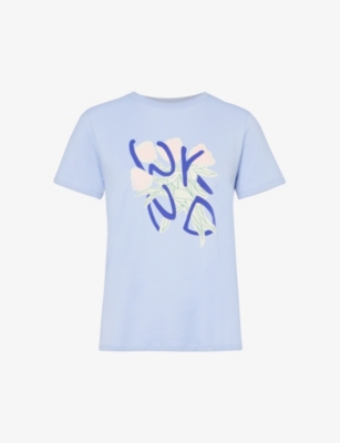 WEEKEND MAX MARA: Nervi graphic-print cotton-jersey T-shirt