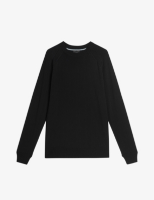 TED BAKER: Maywo crew-neck long-sleeve stretch-woven jumper