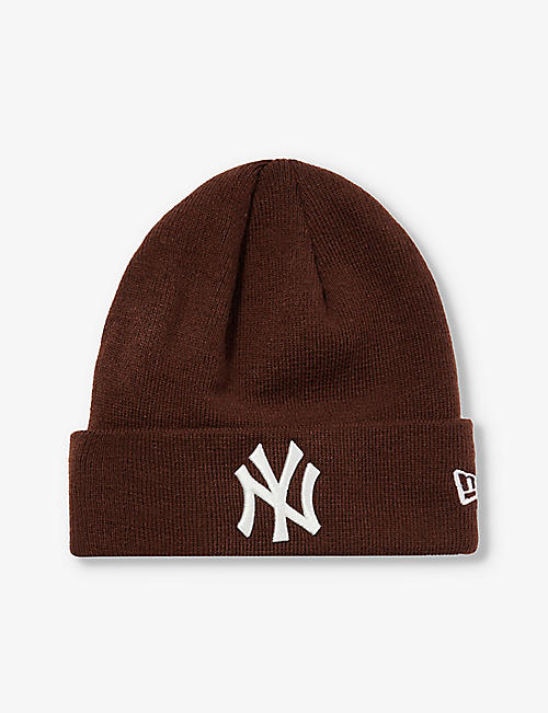 NEW ERA: New York Yankees brand-embroidered knitted beanie