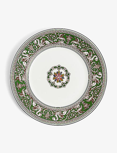 WEDGWOOD: Florentine Verde bone-china plate 20.6cm