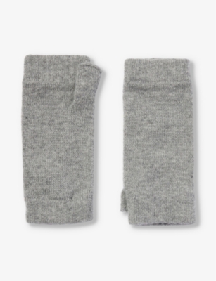 JOHNSTONS: Ribbed-cuff cashmere wrist warmers