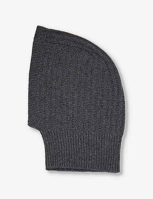 JOHNSTONS: Ribbed knitted cashmere snood