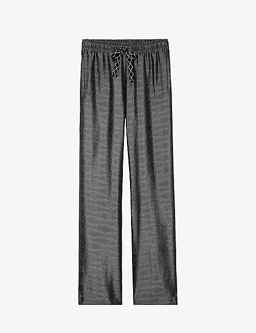 ZADIG&VOLTAIRE: Pomy drawstring-waist jacquard woven trousers