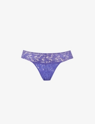 HANKY PANKY: Signature Lace floral-pattern lace thong
