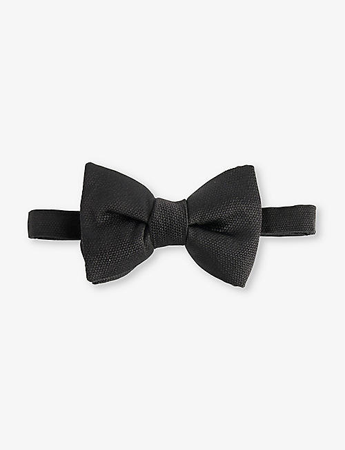 TOM FORD: Adjustable silk and cotton-blend bow tie