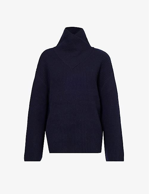 TOTEME: High-neck brushed-texture wool jumper