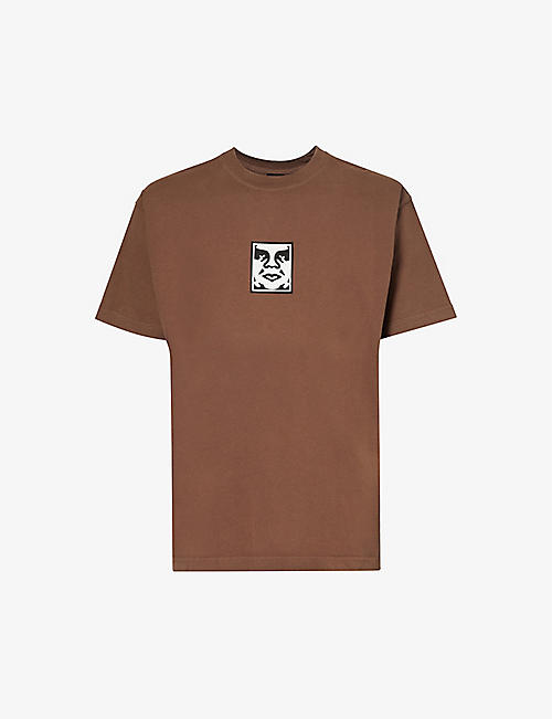 OBEY: Icon brand-print cotton-jersey T-shirt