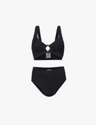 HUNZA G Nadine Crinkled Bikini Selfridges