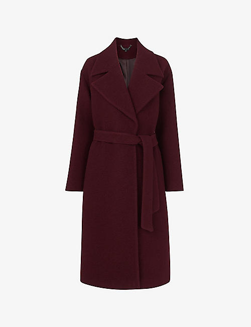 WHISTLES: Lorna tie-waist relaxed-fit wool coat