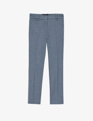 JOSEPH: Tahis high-rise stretch-wool flannel trousers