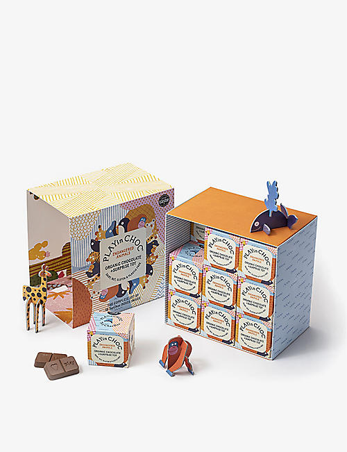 PLAYIN CHOC: ToyChoc Box®️ Endangered Animals chocolate gift set of 18