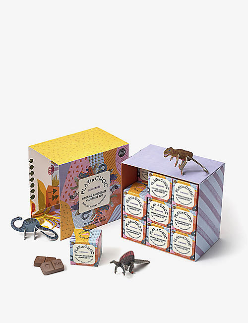 PLAYIN CHOC: ToyChoc Box®️ Dinosaurs chocolate gift set of 18