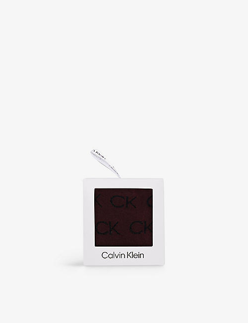 CALVIN KLEIN: Branded crew-length cotton-blend socks gift box
