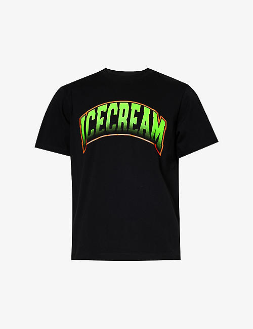 ICECREAM: College brand-print cotton-jersey T-shirt